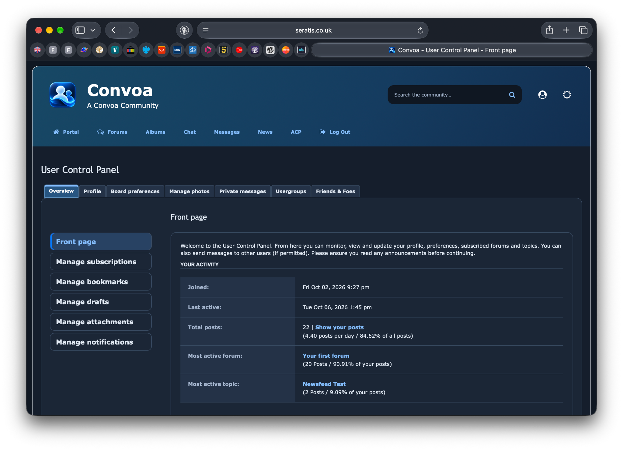 Convoa Night Shift user control panel preview