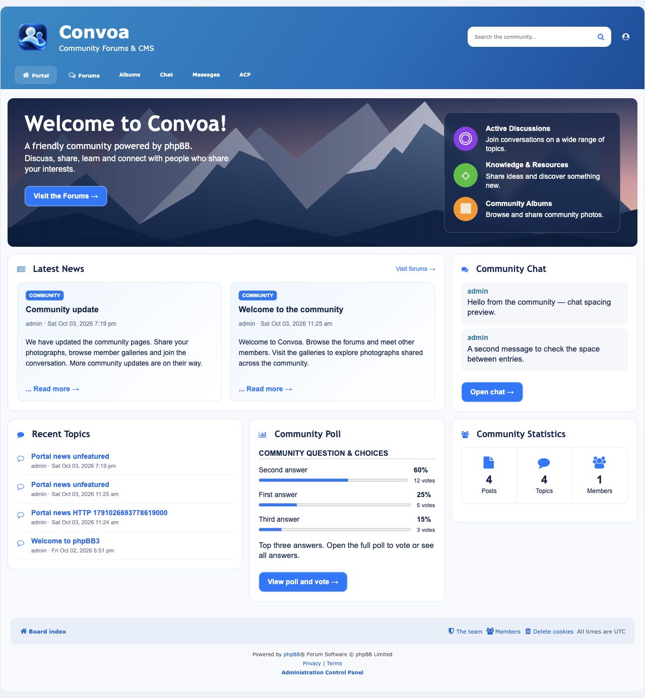 Convoa portal preview