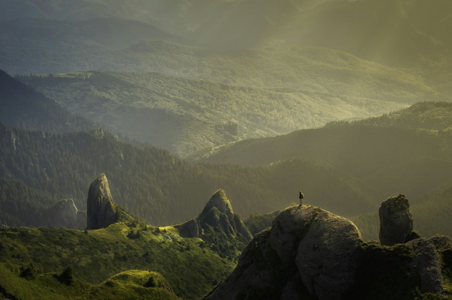 Across the valley